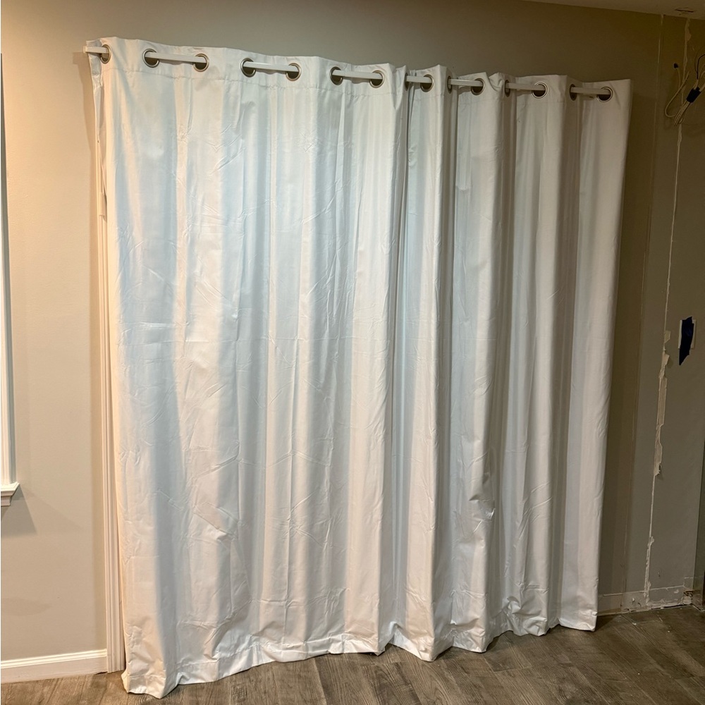 Elegant White Grommet Curtains